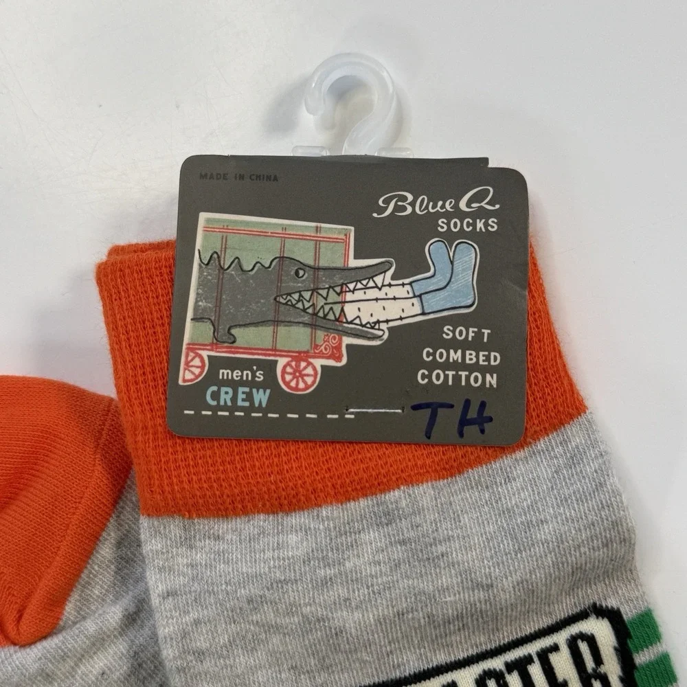 Blue Q Ringmaster Of The Sh*t Show Mens Crew Socks Size 7-12 Funny‎ Gag Gift